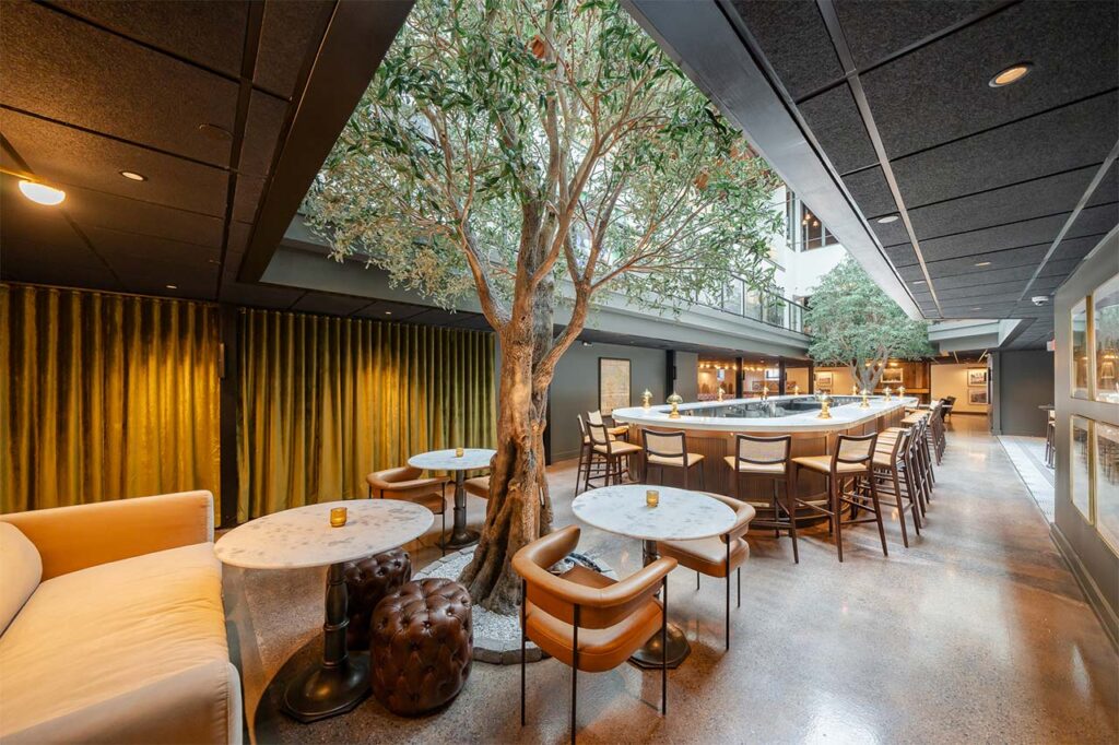 tasting room & wine lounge indoor tree