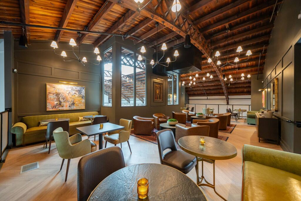 second floor lounge at Turks Head Wines